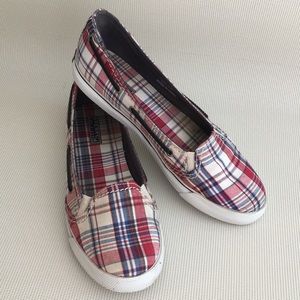 Sperry Plaid Top-Siders  Size 10